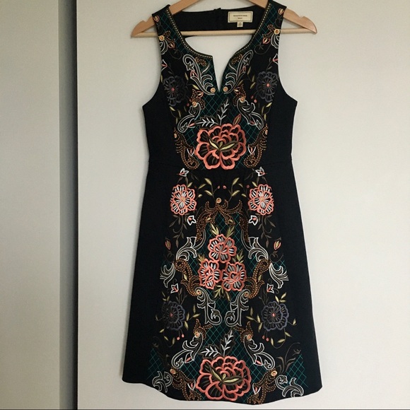Anthropologie embroidered Moulinette Soeurs dress - Picture 4 of 9